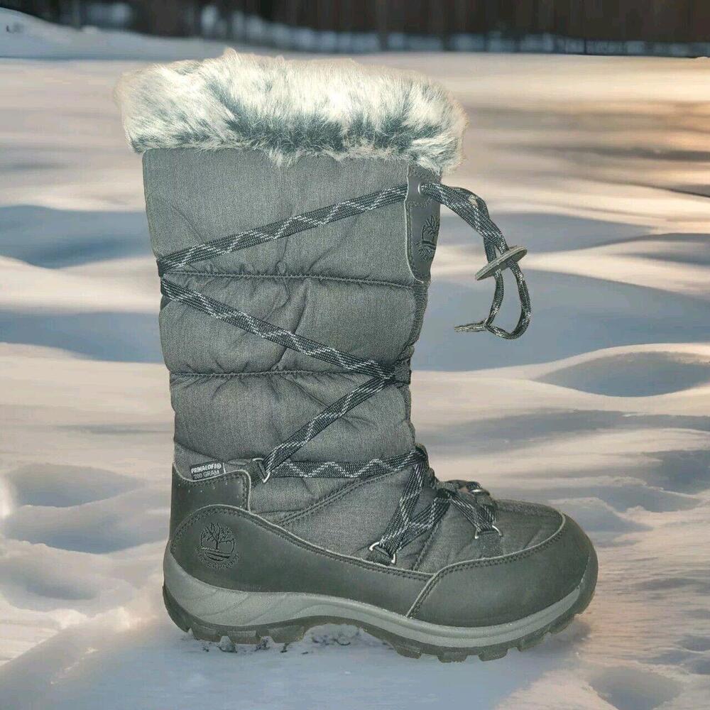 Timberland Chillberg Over the Chill 2160R Women's Black Snow Boot Waterproof 8.5